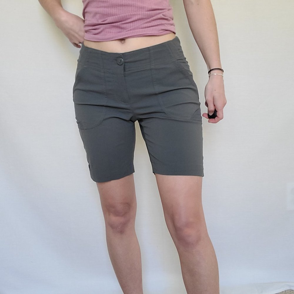 Columbia PFG OmniShield Ultimate Break Wake Athletic Shorts Gray Nylon Women's 2
